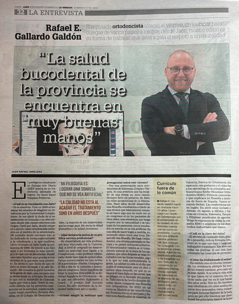 Entrevista al Dr.Gallardo en Diario Jaén